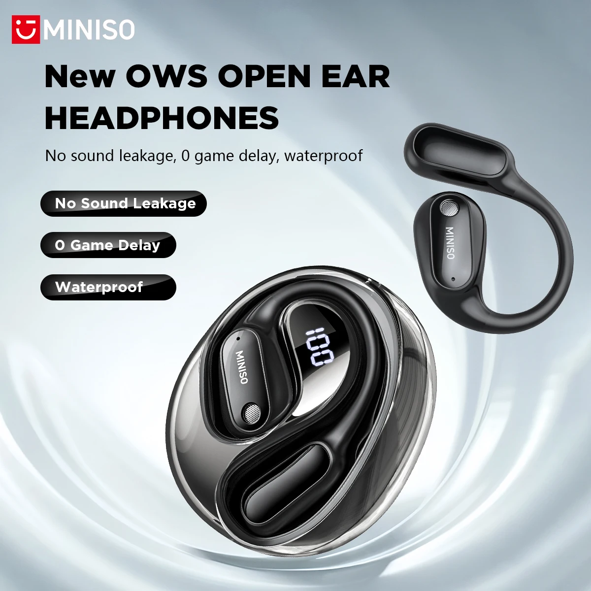 Headphones Wireless - MINISO MS190, Earbud Penerjemah Suara AI