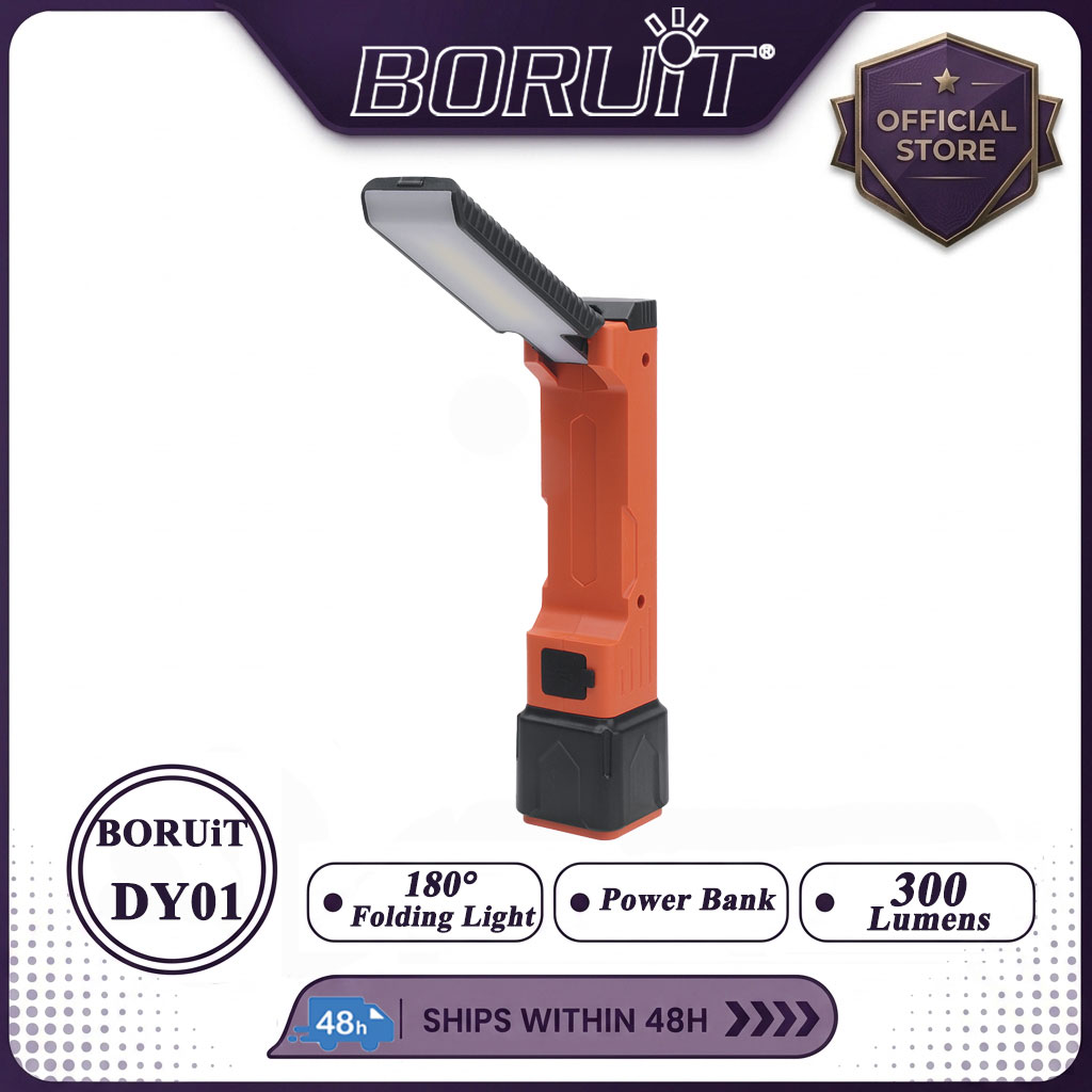 Power Bank - BORUiT 300LM Lampu Kerja LED Senter