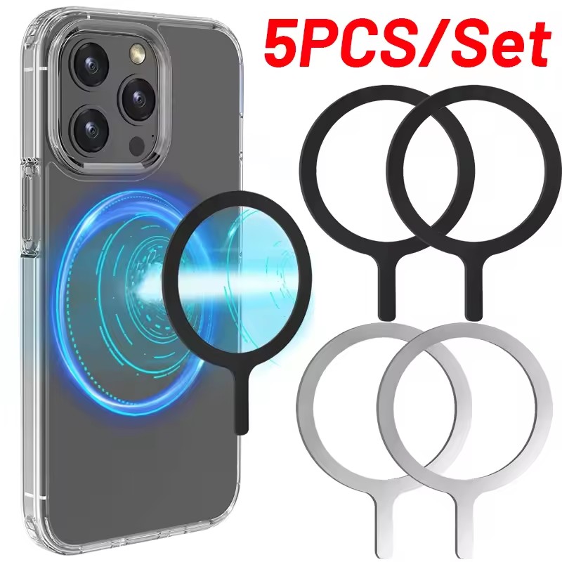 Wireless Charger - 5-1 Buah Cincin Stiker untuk Pengisian