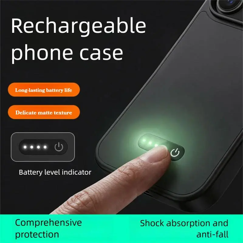 Power Bank - Casing Baterai untuk iPhone 16 Pro,