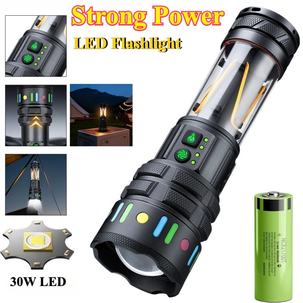 Senter LED Ultra Terang yang K - Power Bank ulasan dan harga