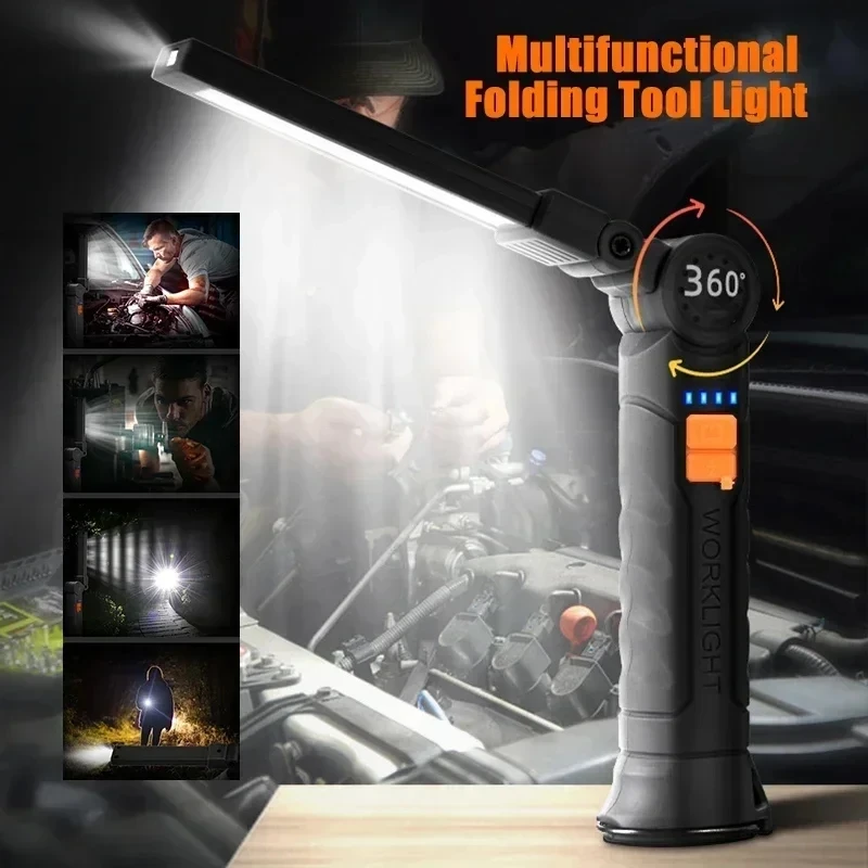 Senter LED COB Portabel Lampu  - Power Bank ulasan dan harga