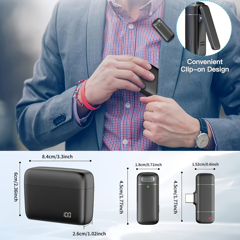 Mikrofon Lavalier Nirkabel den - Usb Charger ulasan dan harga