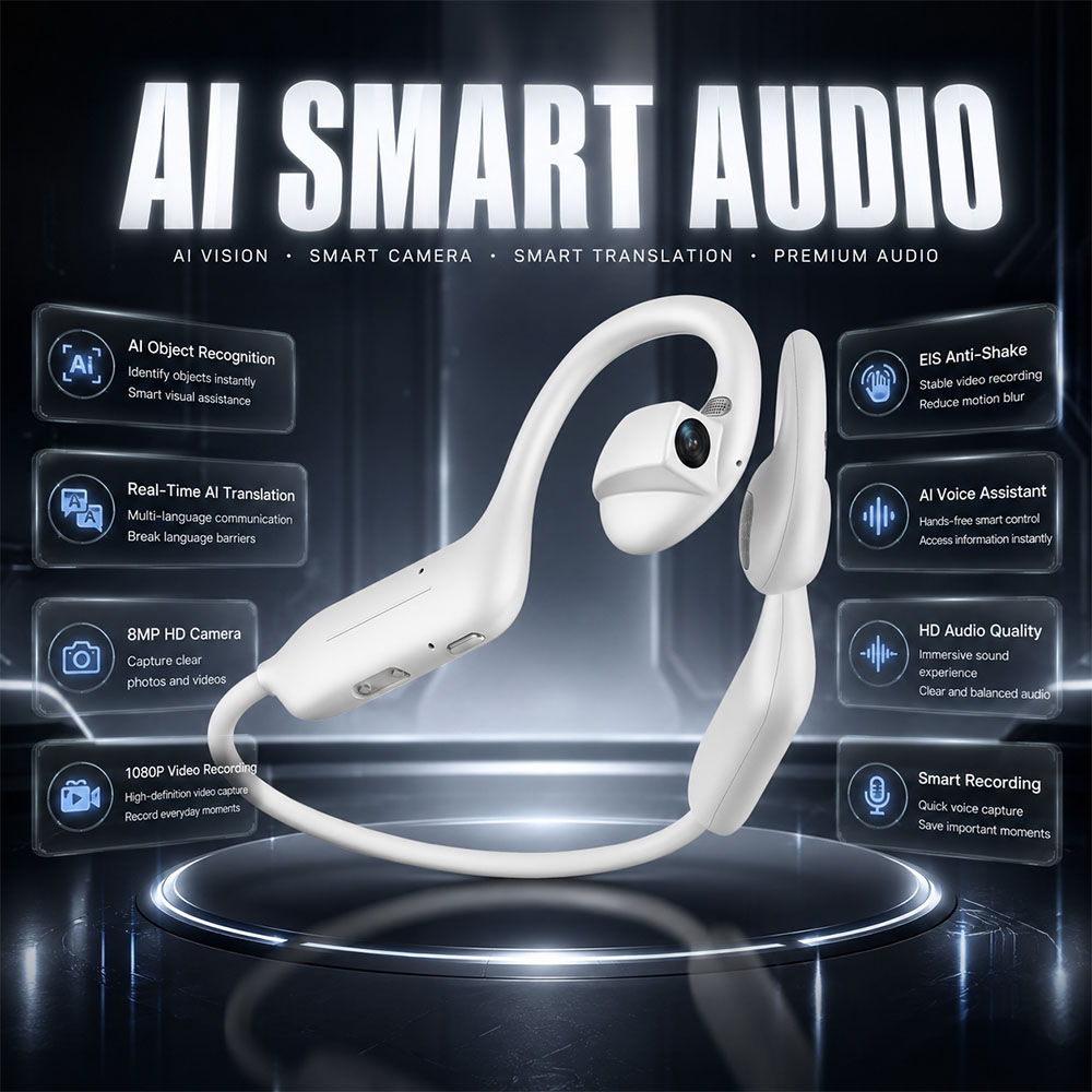 Earphone Bluetooth UHD 1080P B - Headphones Wireless ulasan dan harga